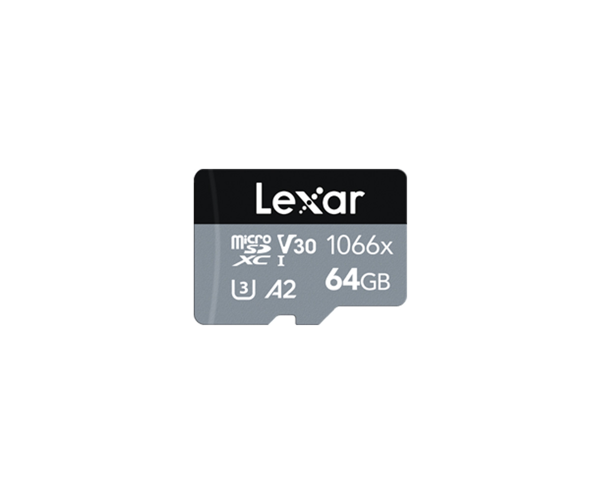 Lexar 1066x MicroSDXC 64 GB, C10, U3, V30 Professional Speicherkarte