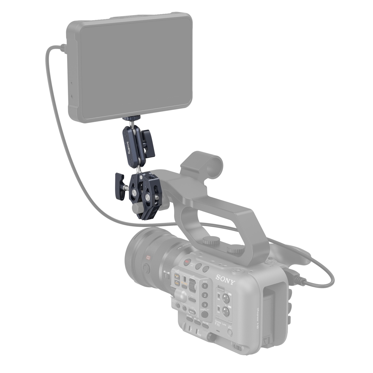SmallRig 3757B Crab Shaped Clamp with Ballhead Magic Arm