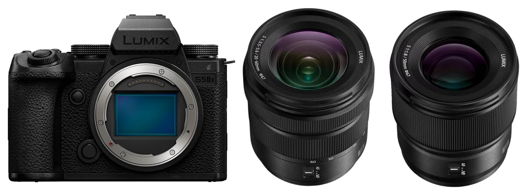 Panasonic Lumix DC-S5 II X + Lumix S 20-60mm 3.5-5.6 + Lumix S 50mm 1.8