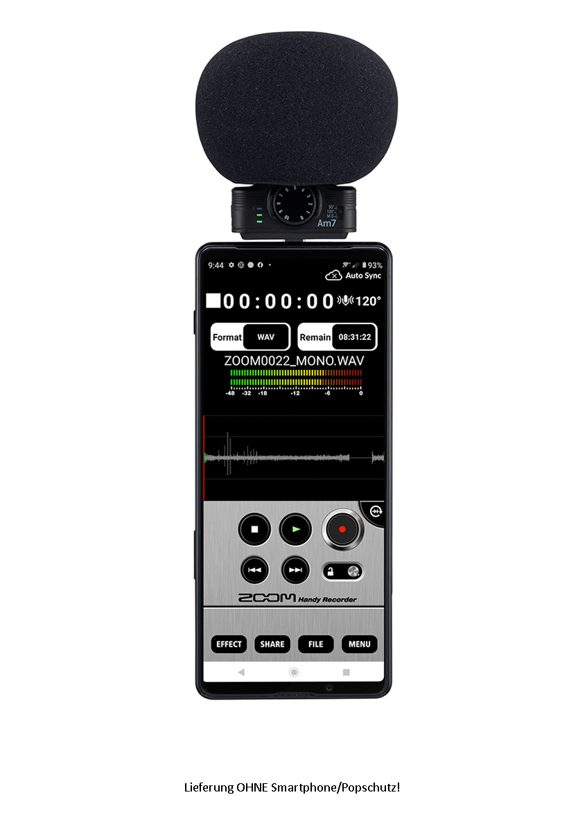 Zoom Am7 MS Stereo Mikrofon mit USB-C Stecker 