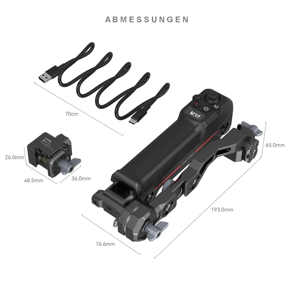 SmallRig 3919 Sling Handgriff Wireless Control für DJI RS Serie