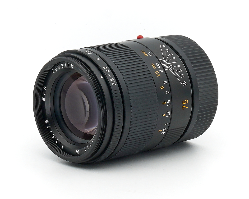 Leica SUMMARIT-M 75mm 2.5 6bit 11645 wie neu + Leica 12460 #39829**