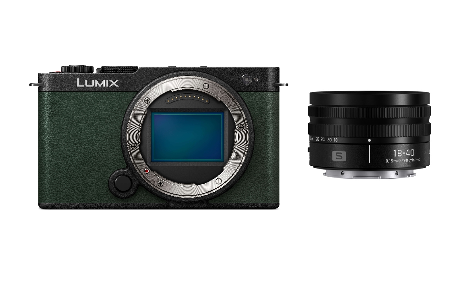 Panasonic Lumix S9 Gehäuse grün + Lumix S 18-40mm 4.5-6.3
