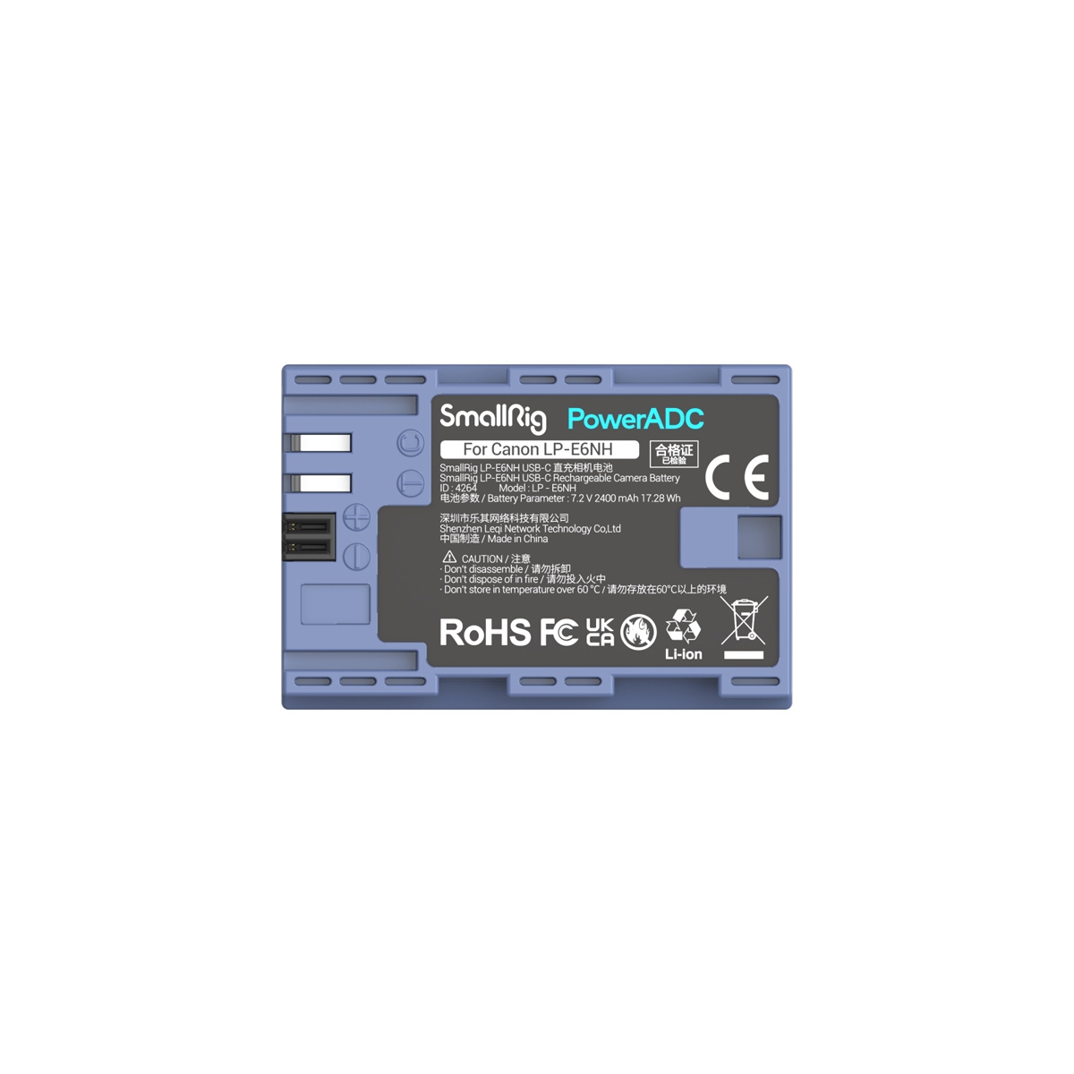 SmallRig 4264 LP-E6NH USB-C (Canon) aufladbare Kamerabatterie