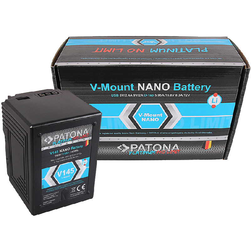 PATONA Platinum NANO V-Mount 142Wh Akku für Sony