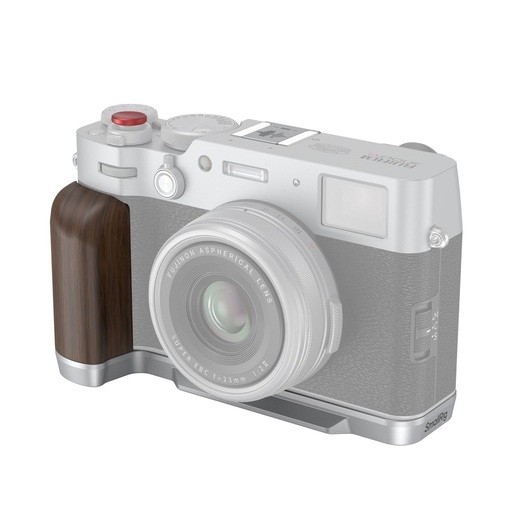 SmallRig 4804 L-förmiger Holzgriff für Fujifilm X100VI und X100V silber