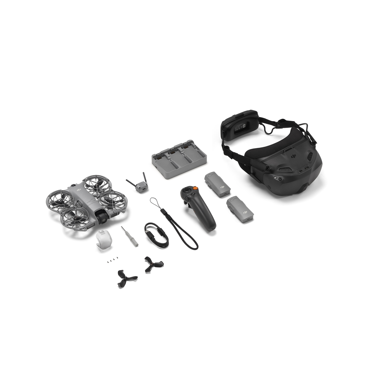 drohne, Quadrocopter, Propelleren, Brille?, Ladegerät