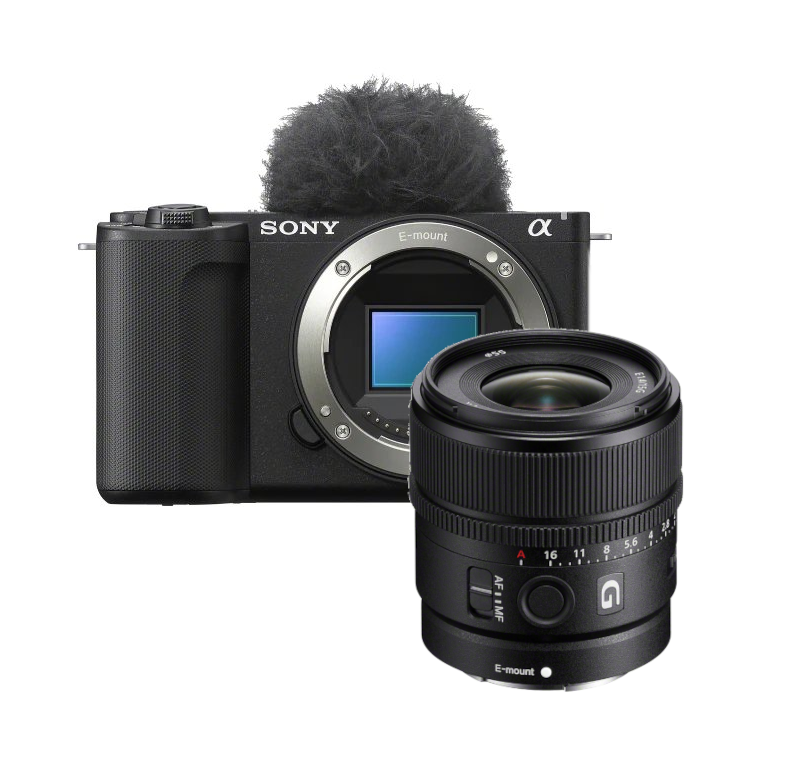 Sony ZV-E10 II Vlog-Kamera + SEL 15mm 1.4 G