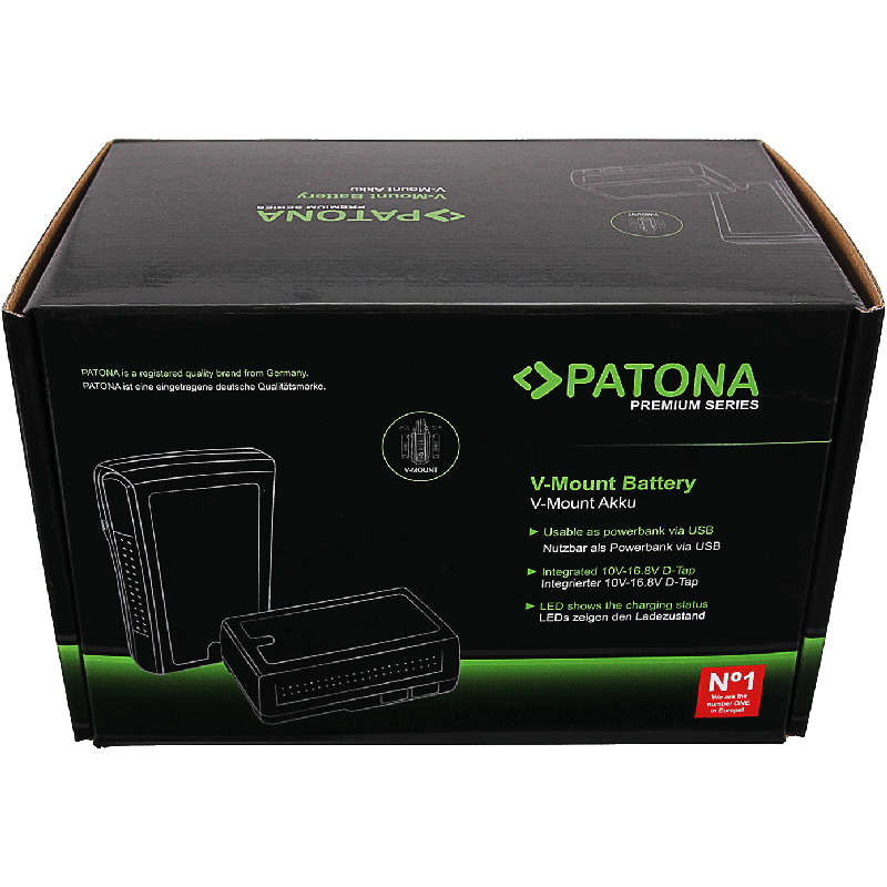 PATONA Premium V-Mount 302Wh Akku für Sony