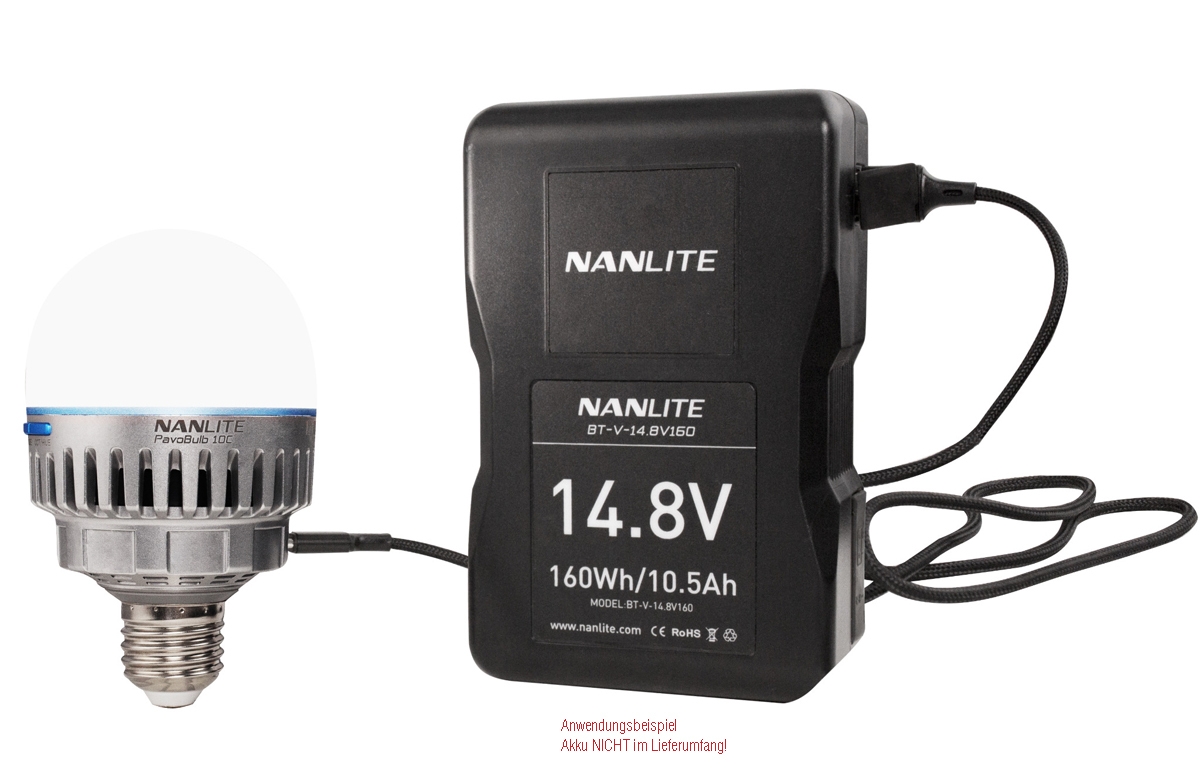 Nanlite Pavo Bulb 10C 4er Kit RGBWWc Farb-Effektleuchten, E27-Gewinde