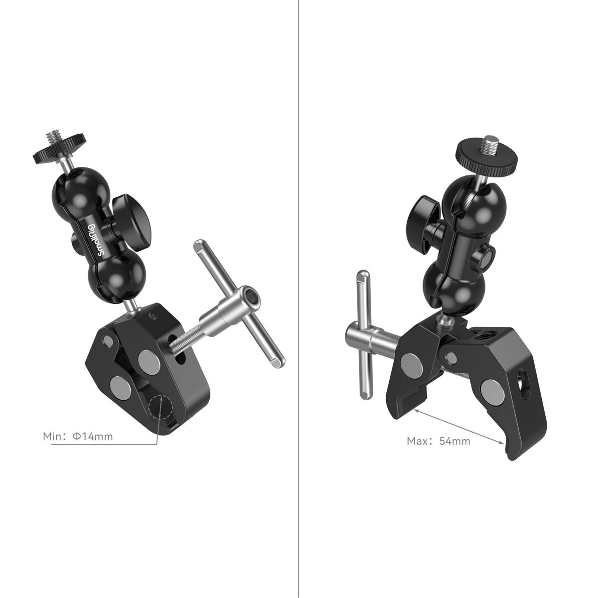 SmallRig 4373 Crab Shaped Super Clamp with Ballhead Magic Arm