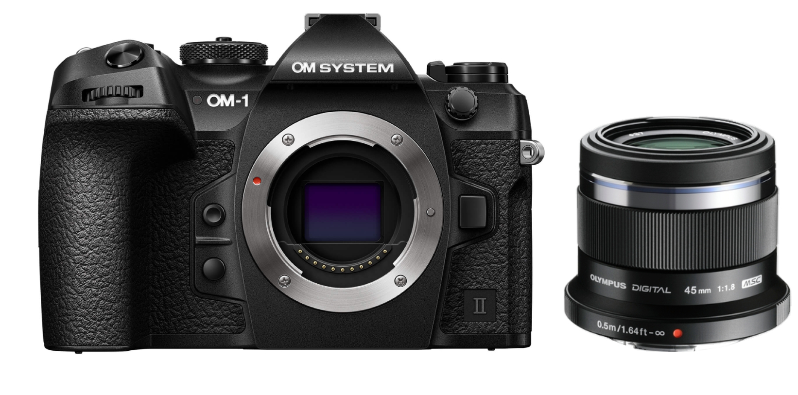 OM SYSTEM OM-1 Mark II + M.Zuiko 45mm 1.8 schwarz OM SYSTEM OM-1 Mark II + M.Zuiko 45mm 1.8 schwarz