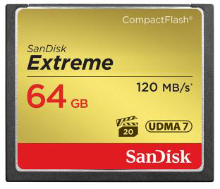 SanDisk 64 GB CompactFlash-Karte Extreme