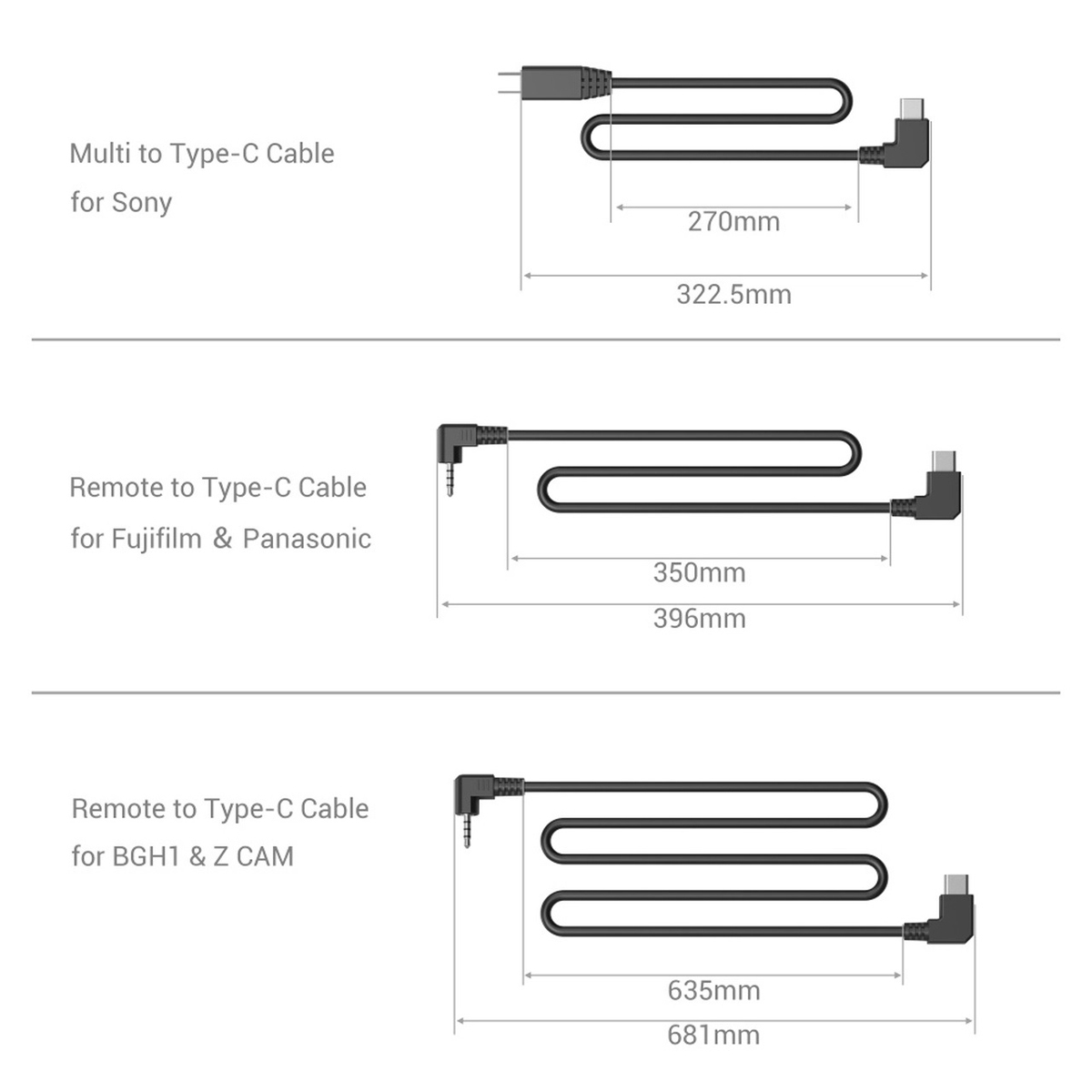 SmallRig 3323 Seiten Handle mit Gewinde und Record Start/Stop Fernauslöser