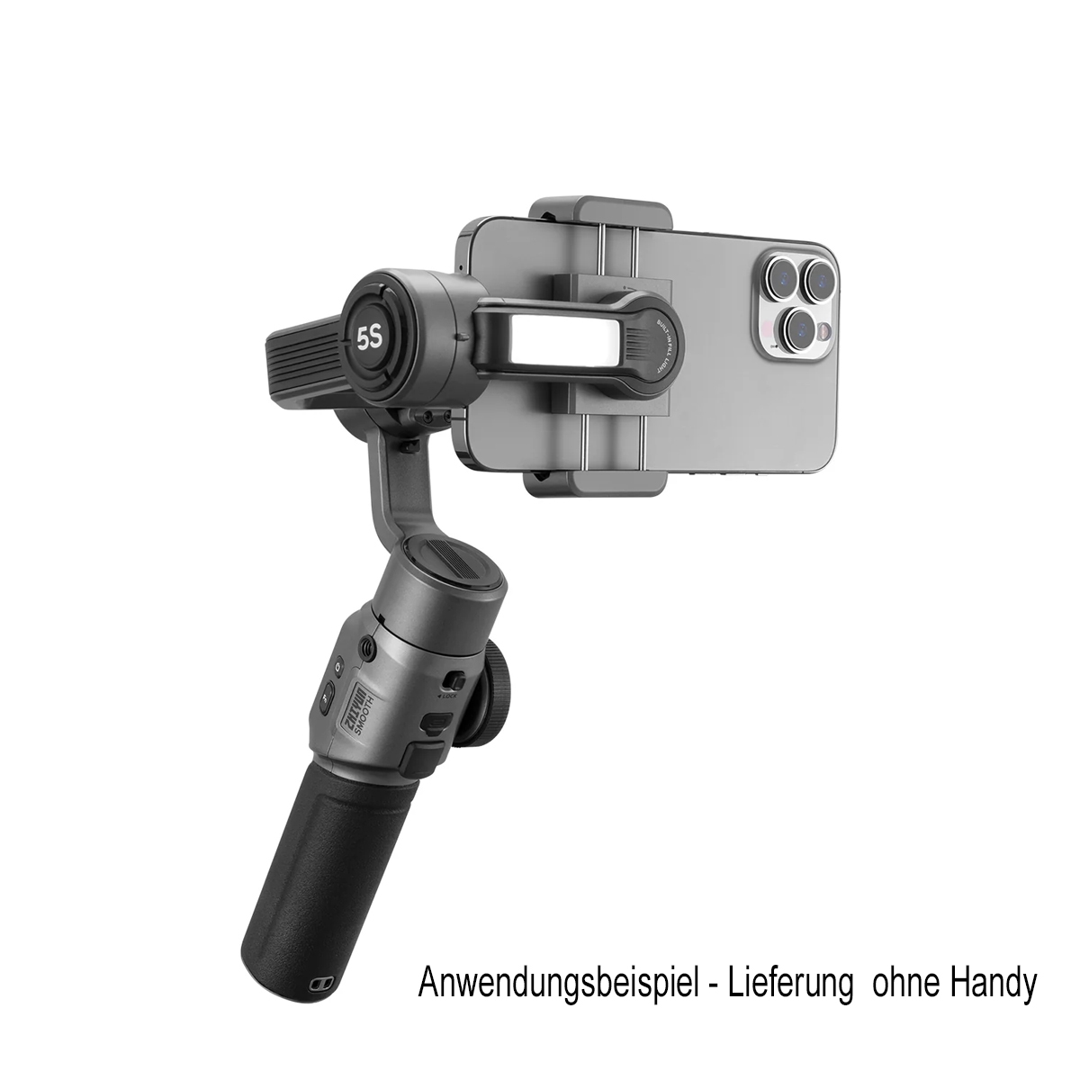 Zhiyun Smooth 5S Combo Kit Gimbal, grau Smartphone Stabilisator inkl. Zubehör