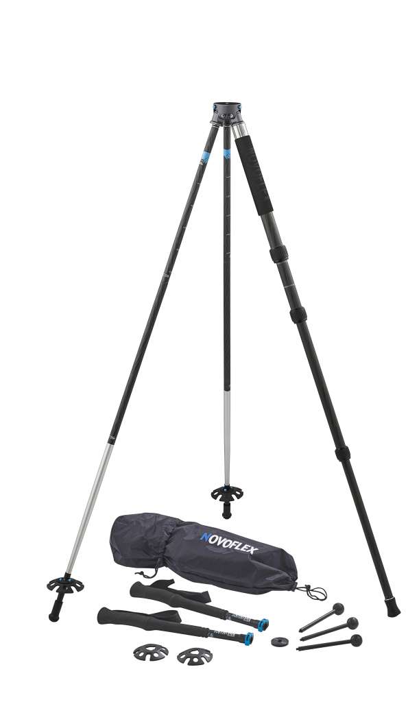 Novoflex TrioBalance mit Wanderstockbeinen