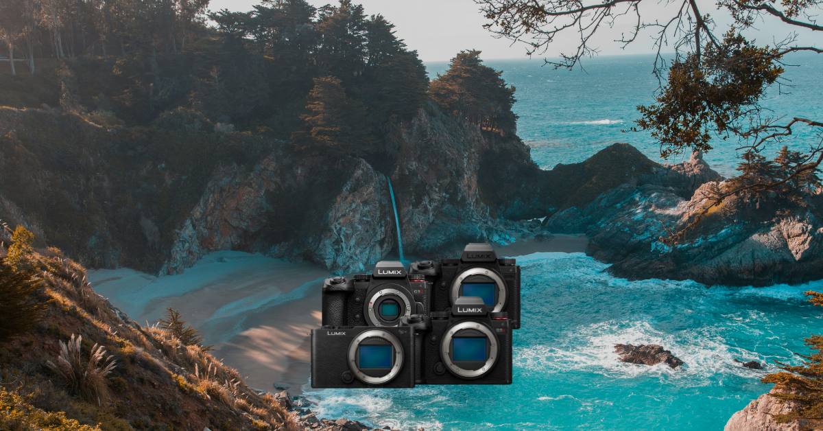 spiegelreflexkamera, digitale kamera, LUMIX, vollformat, blaues meer