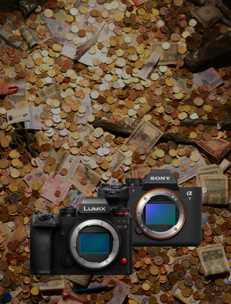 kamera, spiegelreflex-/spiegellose-kamera, digital, wechselobjektiv, blaues-leuchten