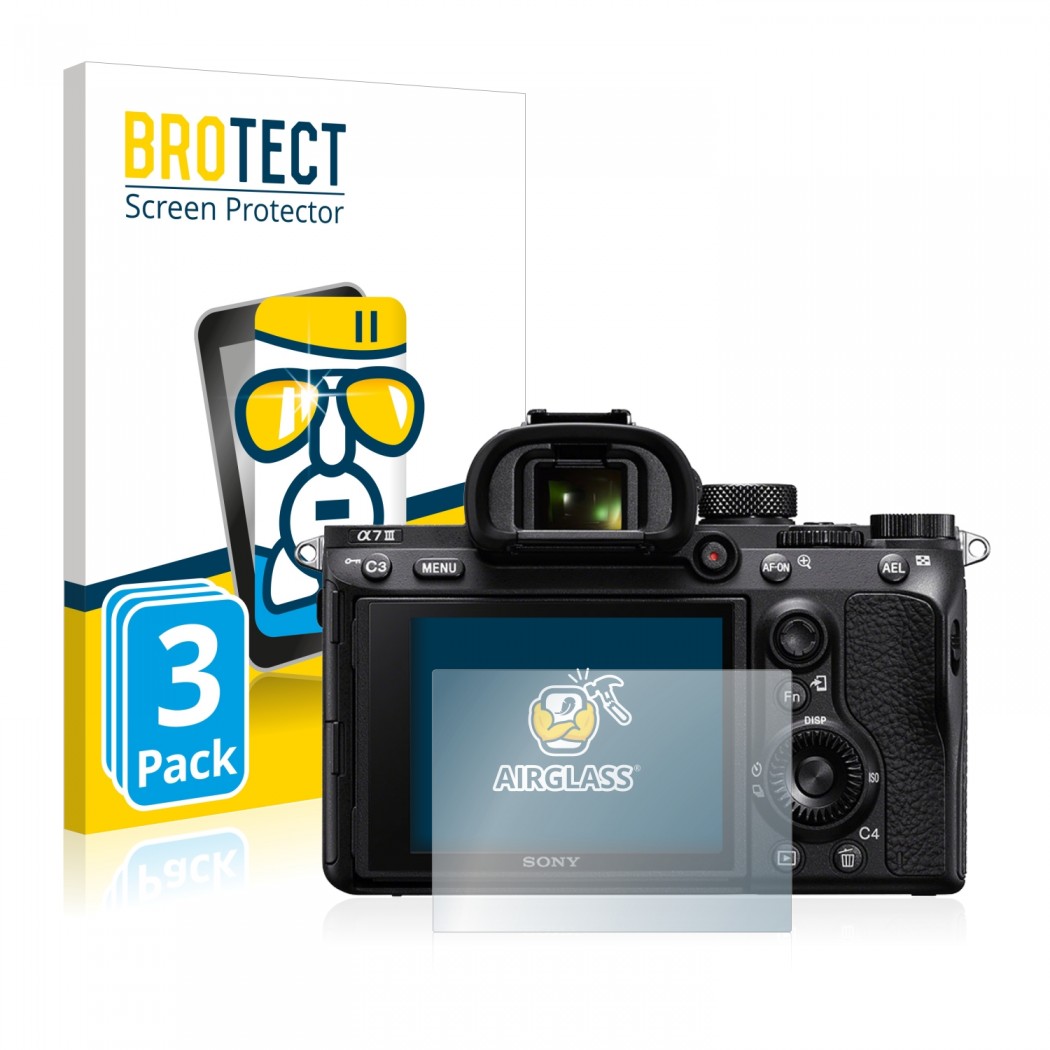 3x BROTECT AirGlass Panzerglasfolie für Sony Alpha 7 III 3x BROTECT AirGlass Panzerglasfolie für Sony Alpha 7 III