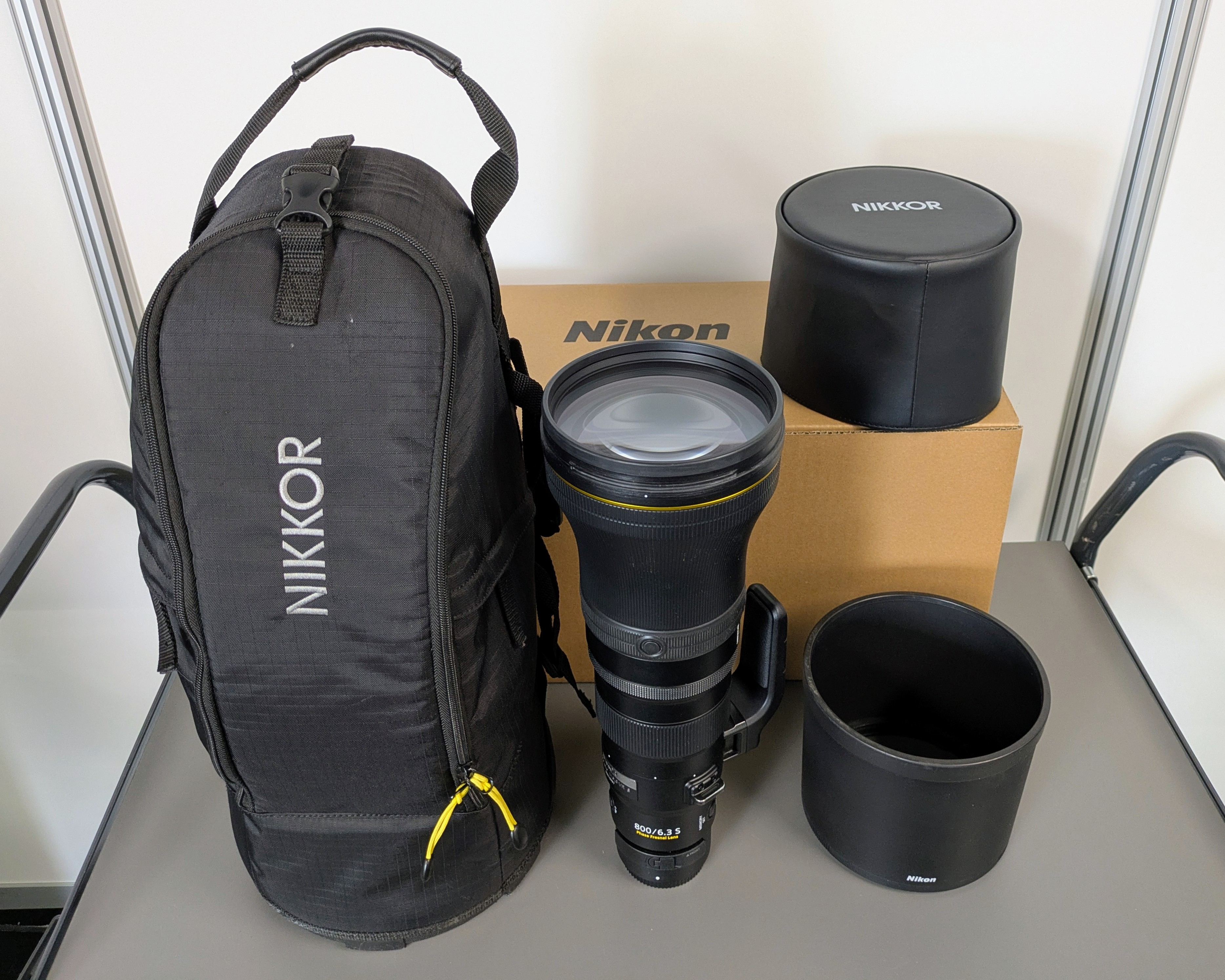 Objektiv, Teleobjektiv, Nikon, Kameratasche, Verpackung Box