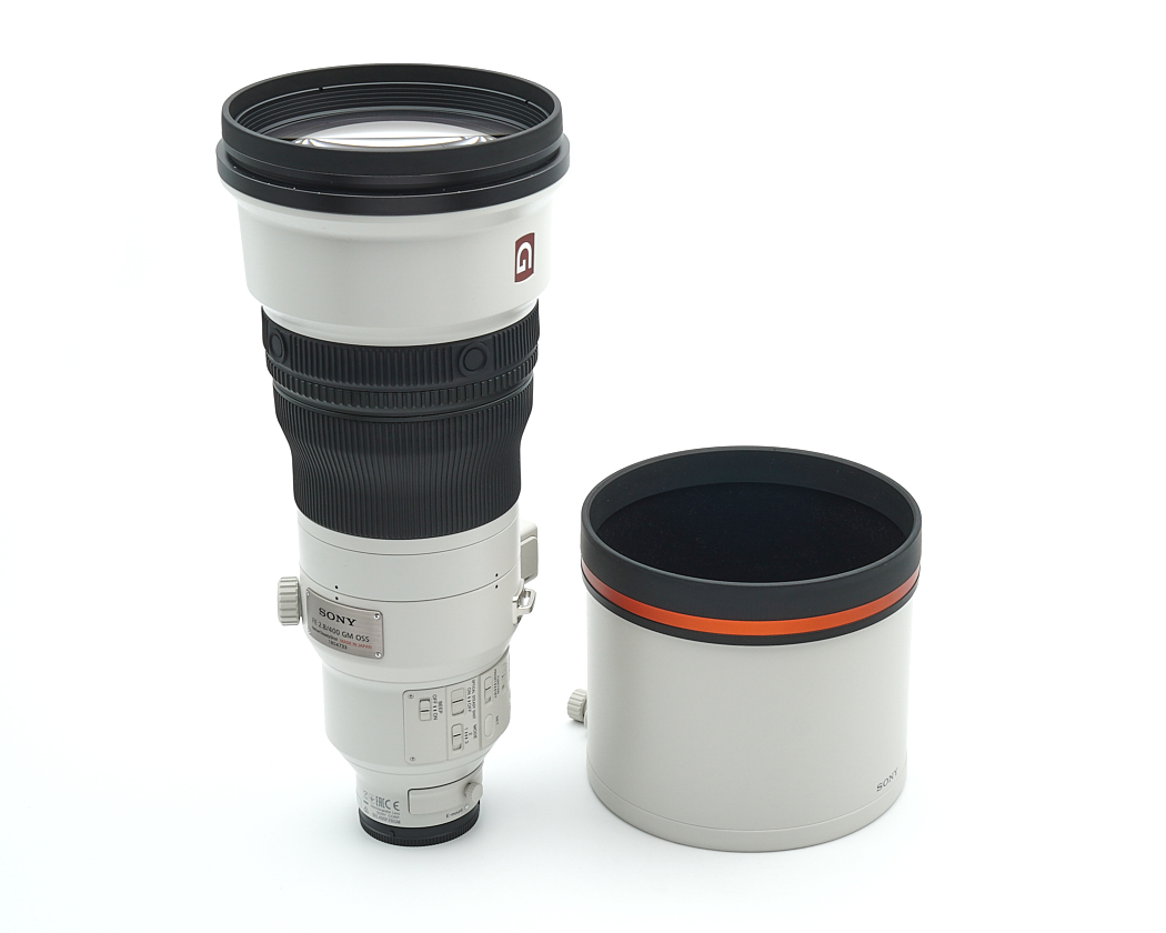 Teleobjektiv, Camera lens, Sony, weißer Körper, Objektivdeckel/Blende