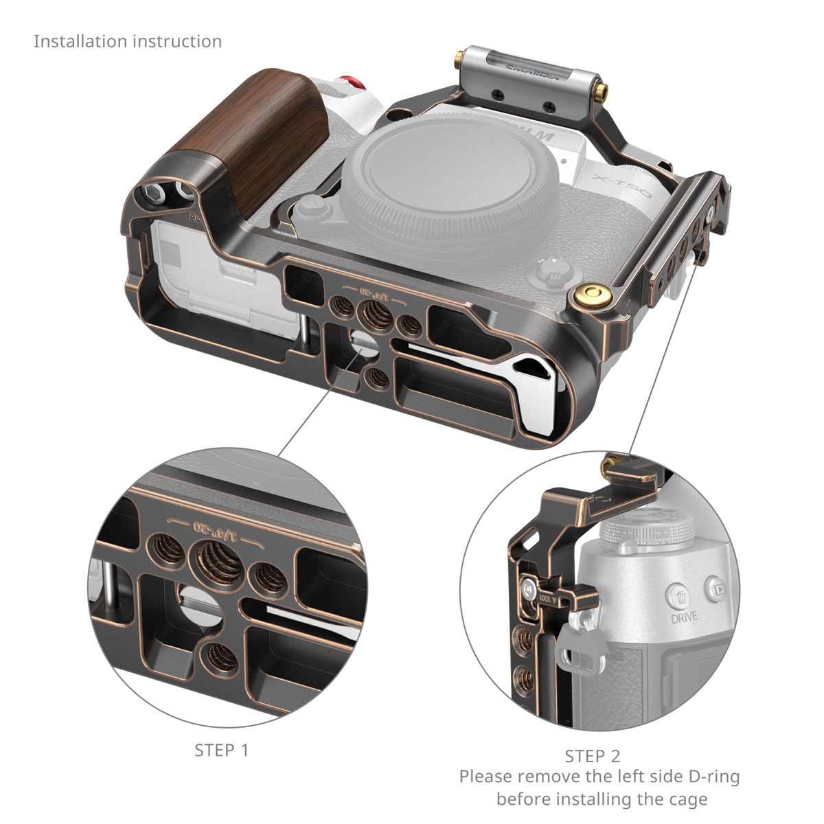 SmallRig 4714 Retro Cage für Fujifilm X-T50