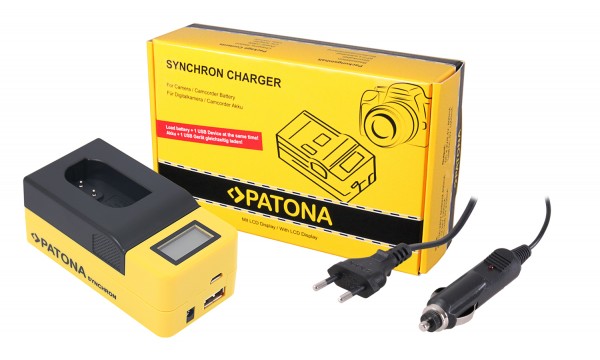 Patona Synchron USB Ladegerät für Panasonic DMW-BLK 22