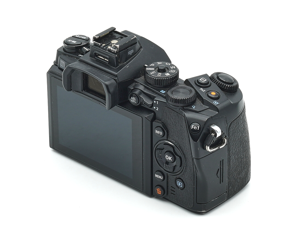 Digitale Kamera, DSLR, schwarz, Sucher, LCD-Bildschirm