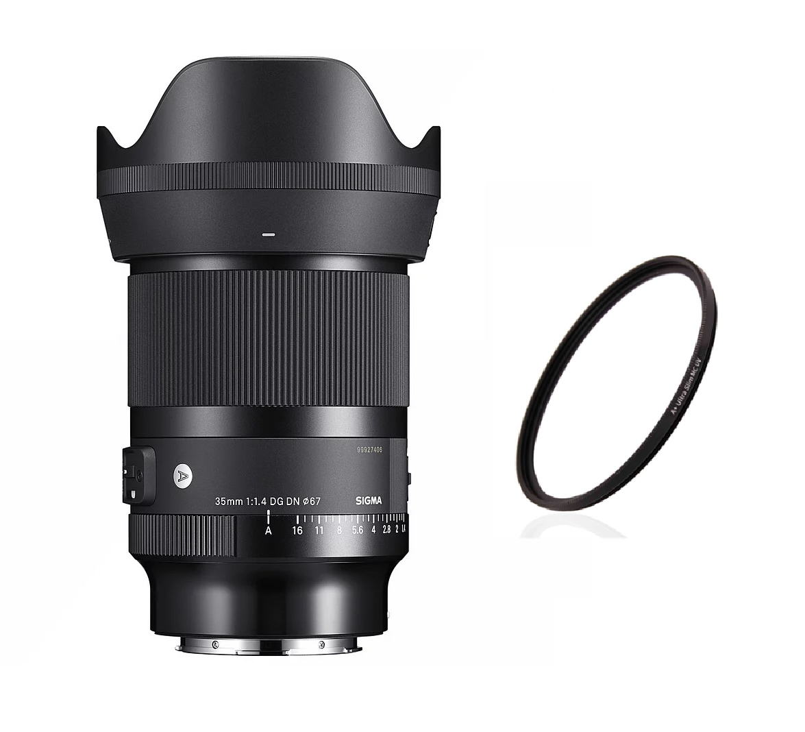 Sigma Art 35mm 1.4 DG DN für L-Mount + BMC 67mm Slim UV-Filter