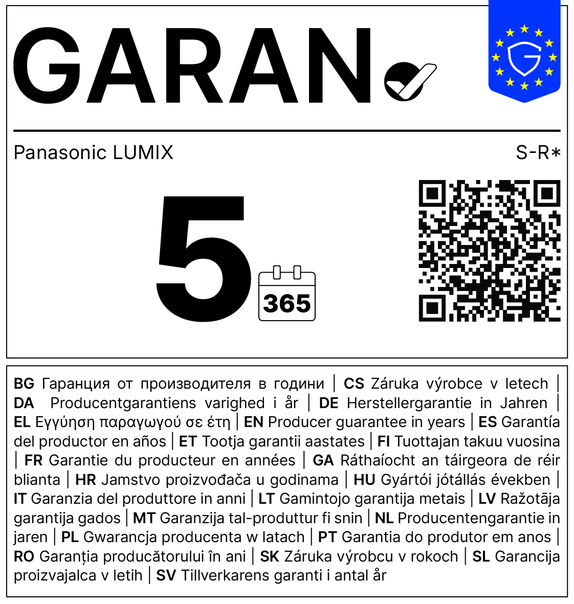 panasonic, lumix, 5, kalender, garantie