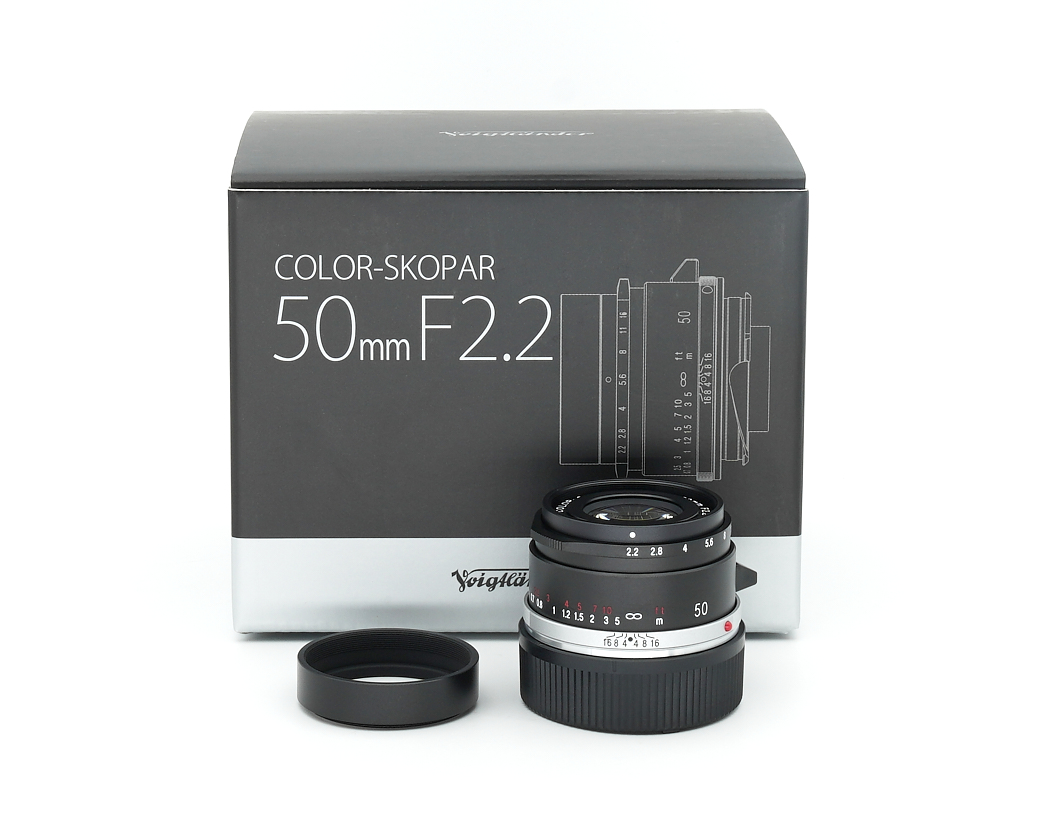 Voigtländer Color-Skopar 50mm 2.2 VM schwarz für Leica M Vitrinemodell #**
