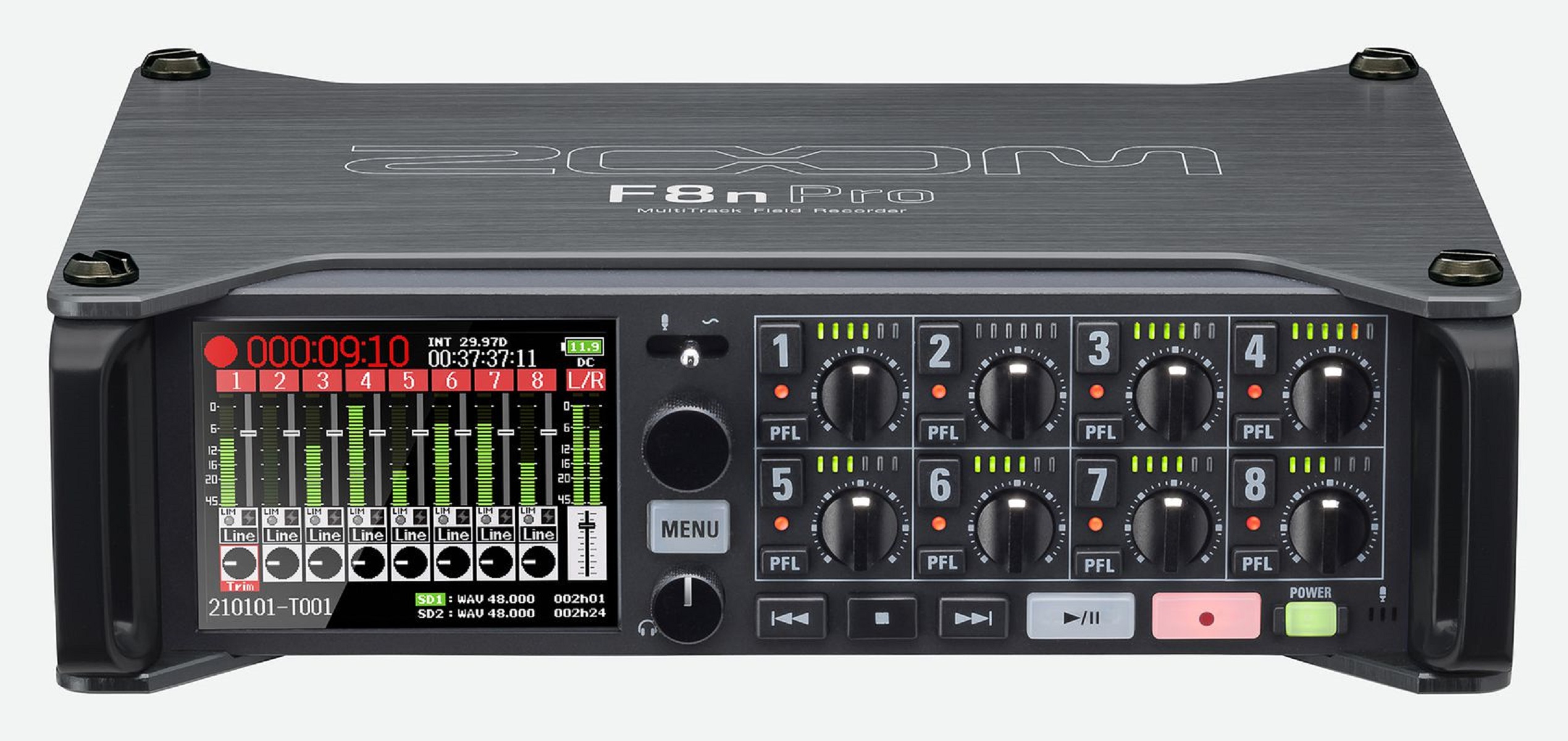 Zoom F8n-Pro MultiTrack Field Recorder für Tonaufnahmen