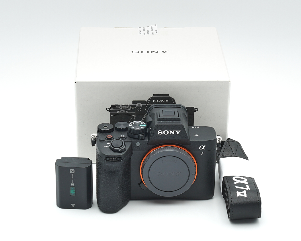 kamera, Spiegellose, Sony, A7, Kamerabody, schwarz