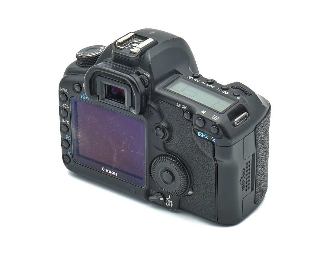 kamera, DSLR, digital, schwarz, rückseite