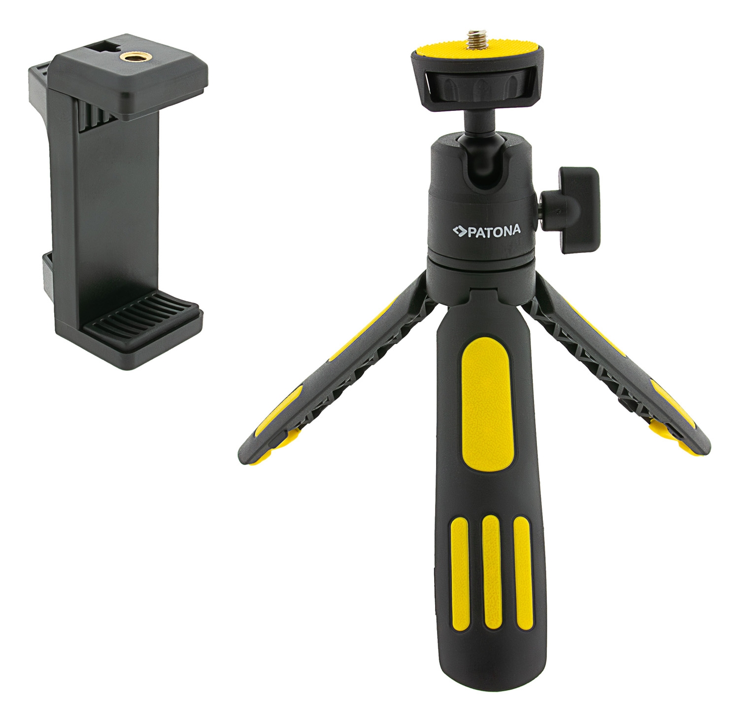 PATONA erweiterbares Stativ mit Smartphone-Clip
