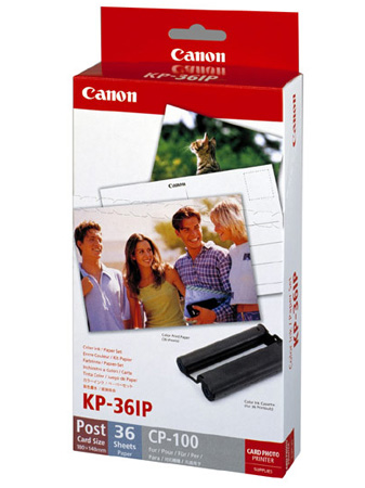 Tintenpapier, Fotopapier, Druckerpatrone, CP-100, Canon KP-36IP