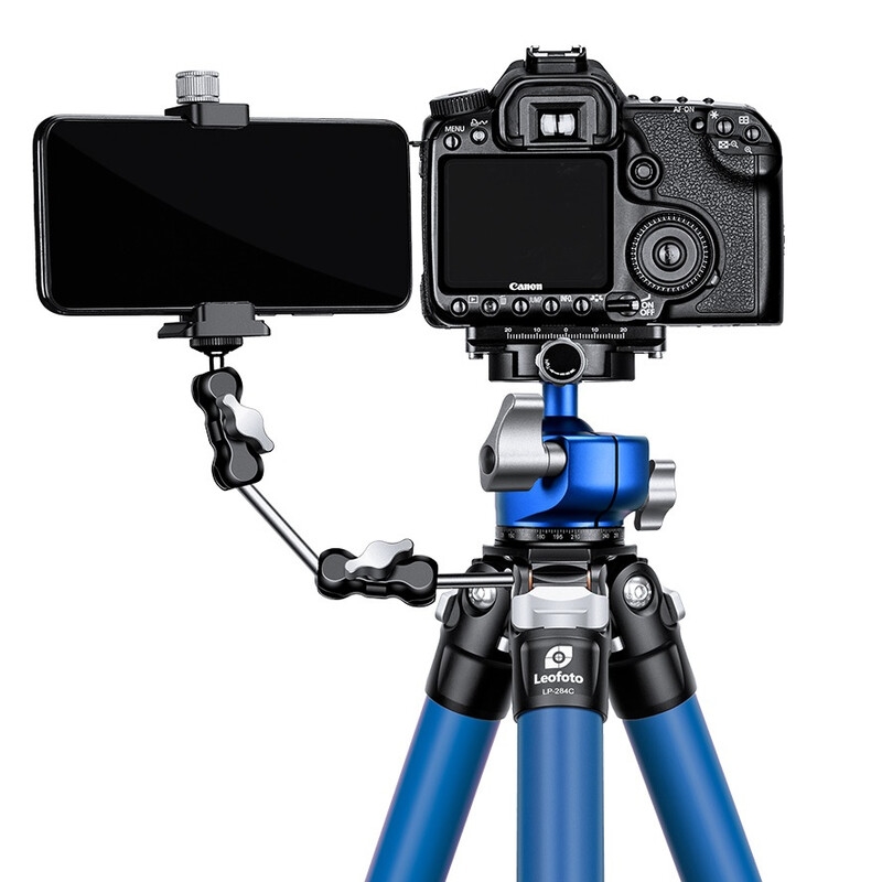 Leofoto Carbon-Dreibeinstativ LP-324C Poseidon + Ballhead LH-40 (Blau)