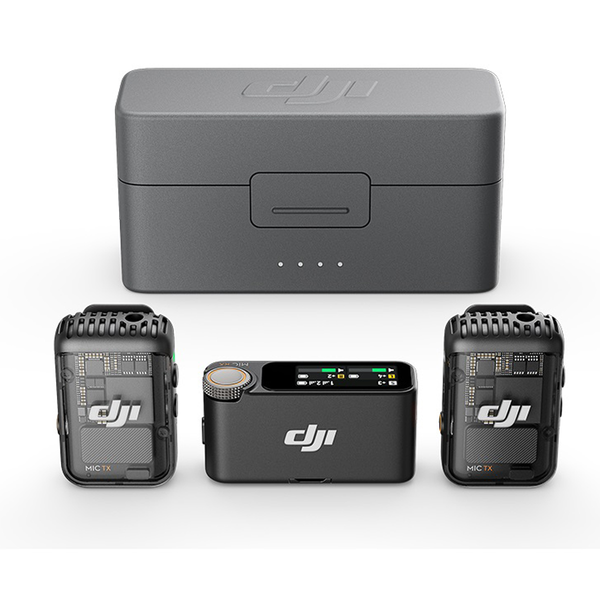 DJI MIC 2 (2TX + 1RX + Charging Case) 2 Sender +1 Empfänger Funkmikrofonset