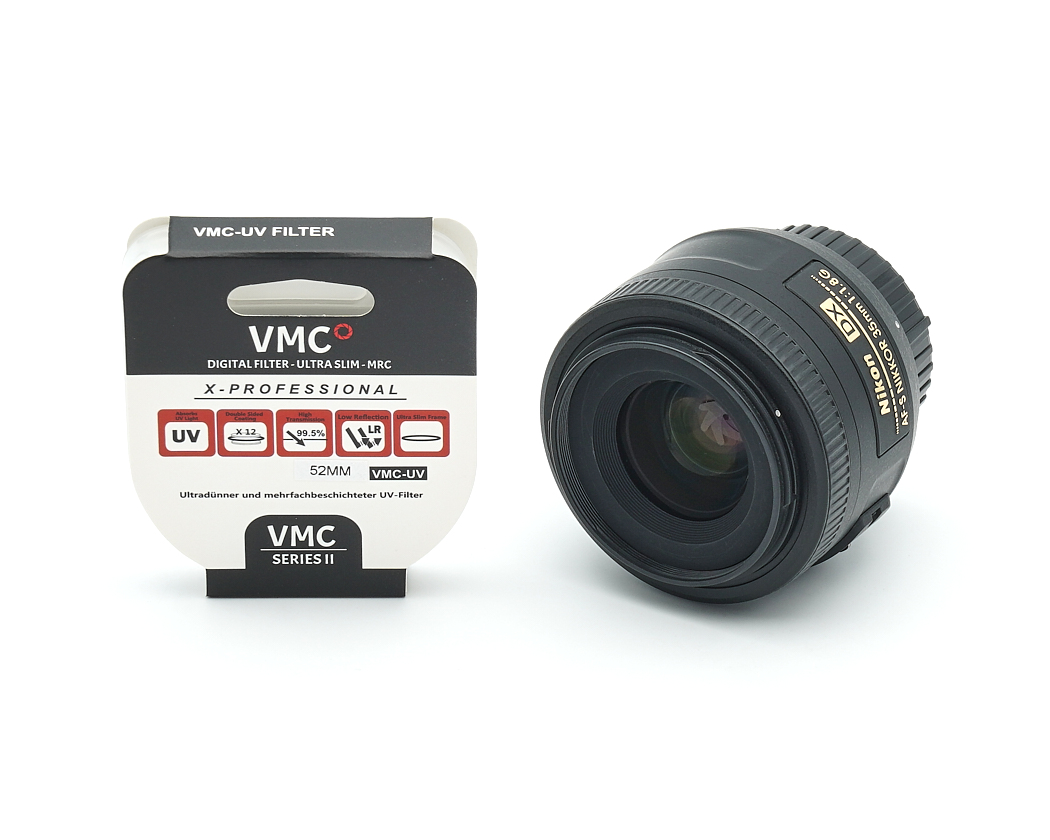 Objektiv, UV-Filter, 52mm, Nikon-F-Anschluss, Kompaktobjektiv