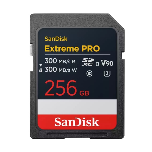 SanDisk ExtremePro 256GB 300MB/s SDXC V90 UHS-II Speicherkarte