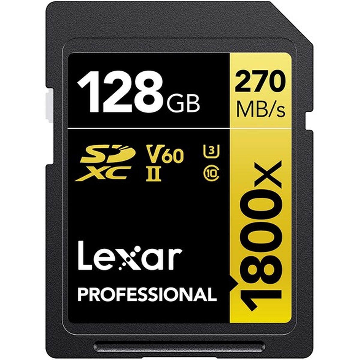 Lexar Professional SDXC 128GB BL 1800X UHS-II V60 Gold Lexar Professional SDXC 128GB BL 1800X UHS-II V60 Gold
