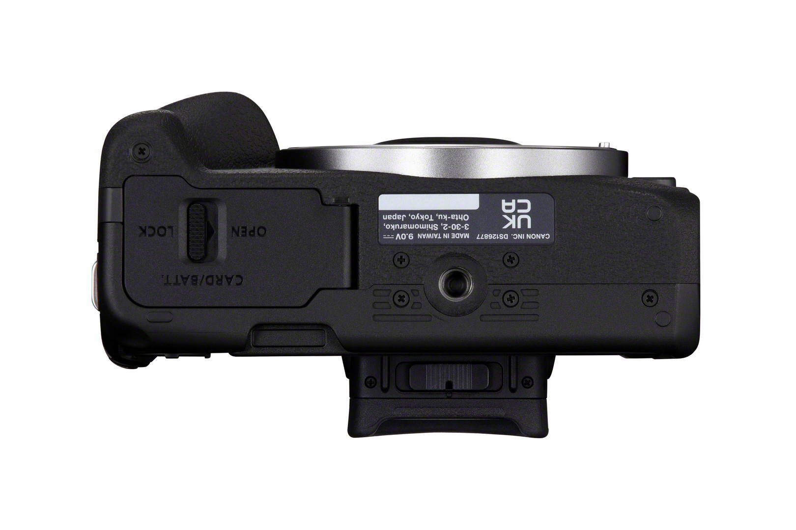 Kamera, Digitale Kamera, Batteriegriff, Schwarz, Unterseite der Kamera