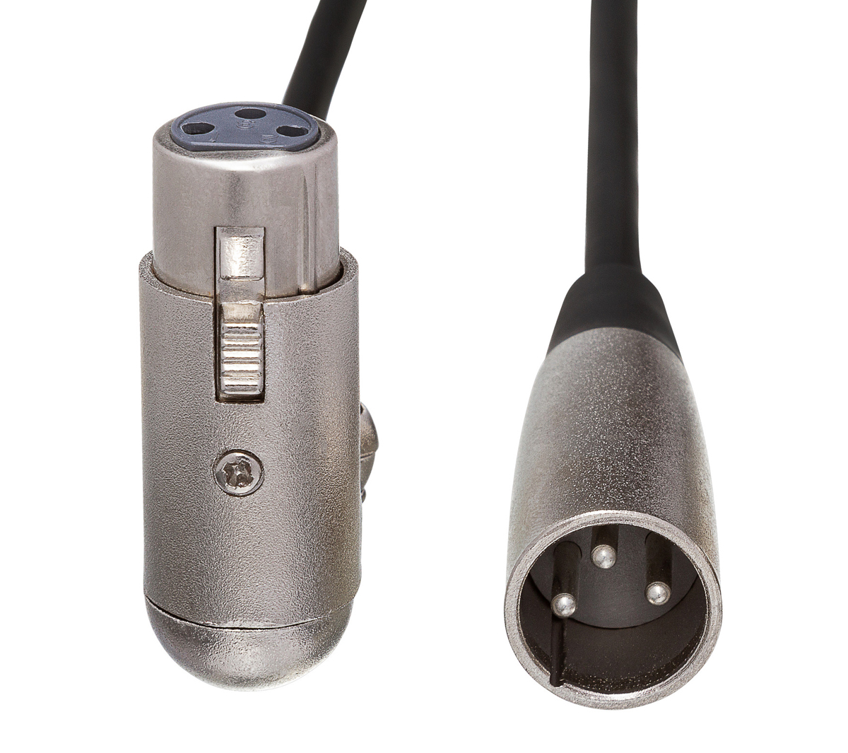 Hosa XFF-103 Verbindungskabel sym. XLR3F Winkelstecker auf XLR3M ca. 0,9 m