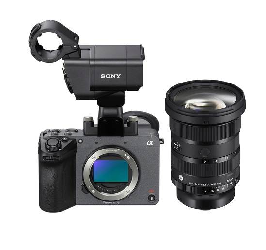 Sony FX2 + XLR-Griff + Sigma Art 24-70mm 2.8 DG DN II