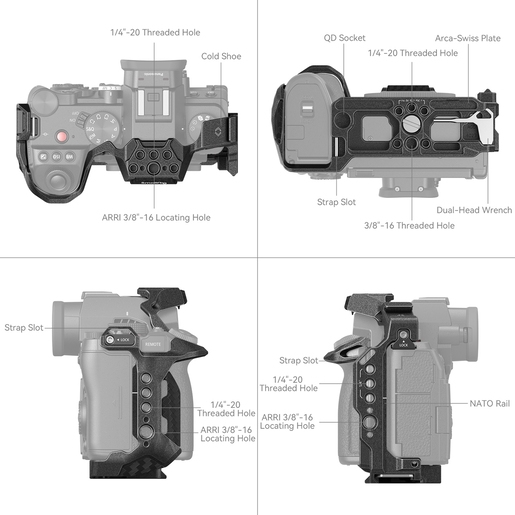 SmallRig 4023 Cage Black Mamba für Panasonic Lumix S5 II & S5 II X