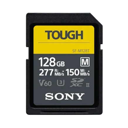 Sony SDXC-Karte 128 GB TOUGH Cl10 UHS-II U3 V60, 277/150 MB/s