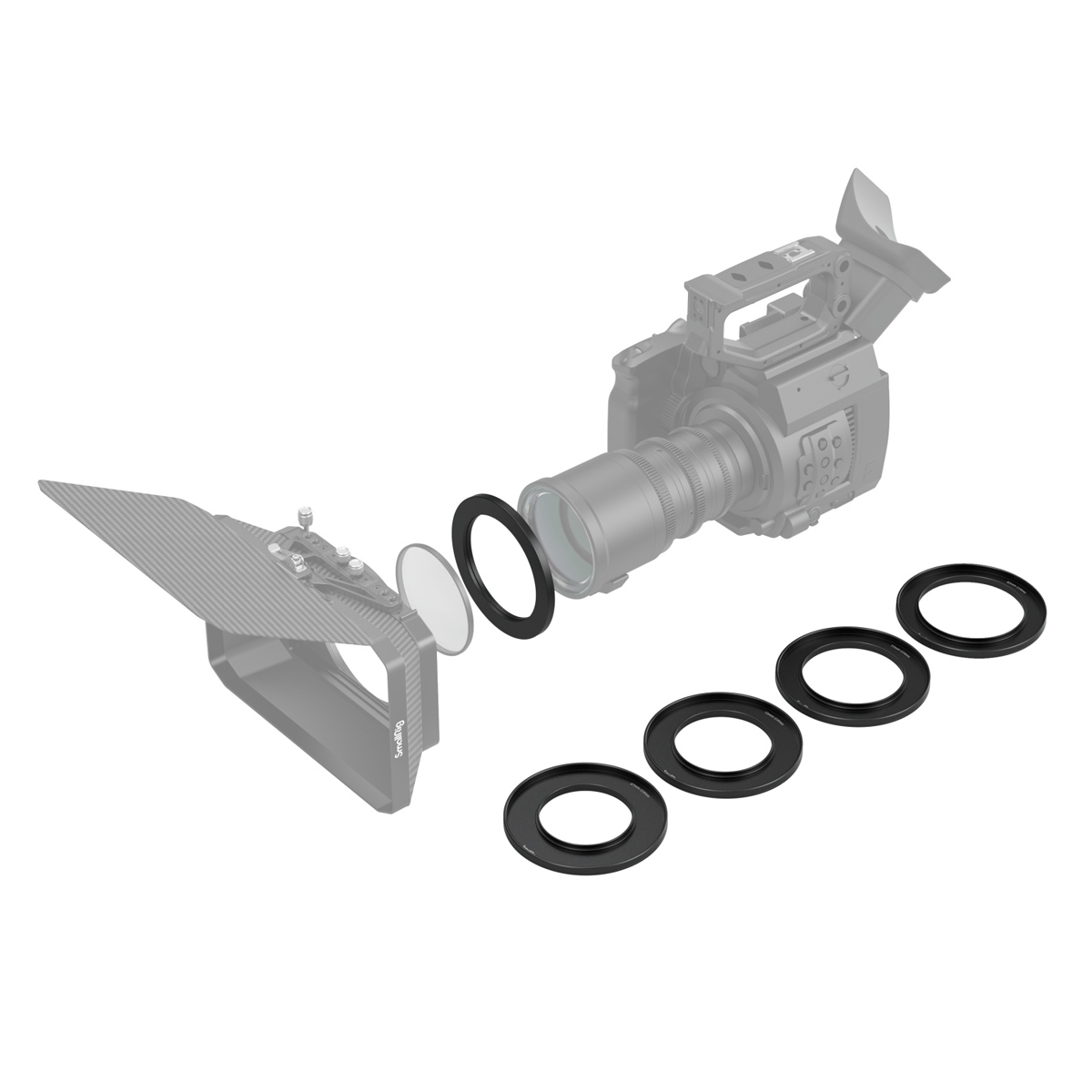 SmallRig 3410 Einschraubreduzierring Set mit Filtergewinde