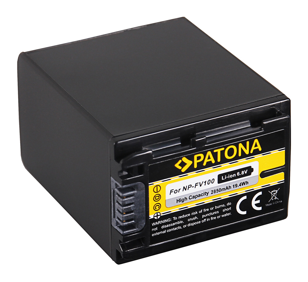 PATONA Hochleistungs LithIonen-Akku wie Sony NP-FV100