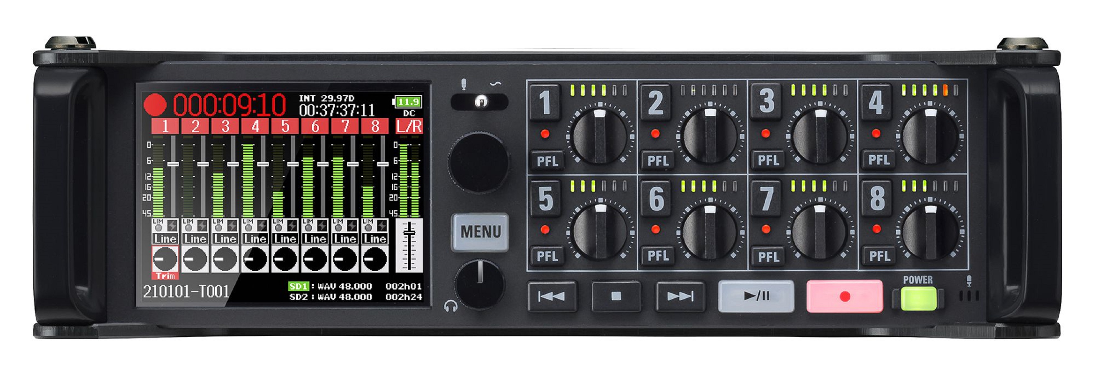 Zoom F8n-Pro MultiTrack Field Recorder für Tonaufnahmen