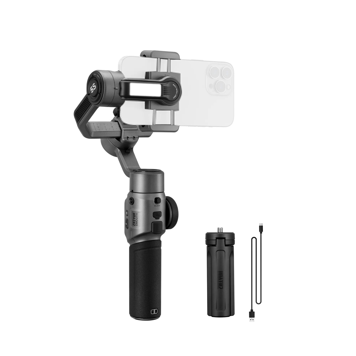 Zhiyun Smooth 5S Gimbal, grau Smartphone Stabilisator